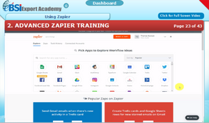 Using Zapier - eBSI Export Academy